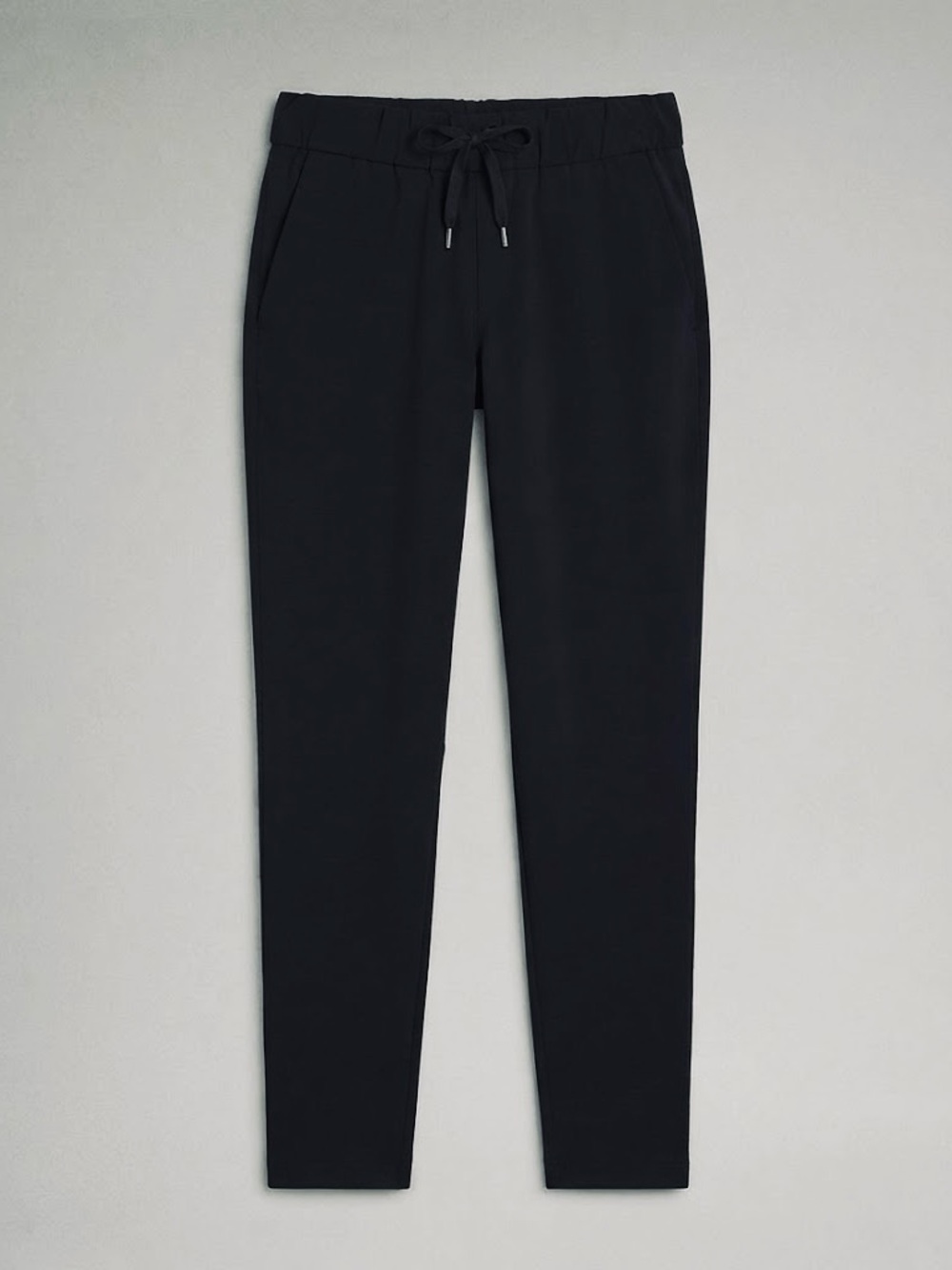 Lululemon Athletica On The Fly 7/8 Pants Size 8 Black Luxtreme Pull On Drawstrin
